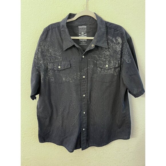 Machine front shape dragon shirt mens size XXL - Picture 1 of 5